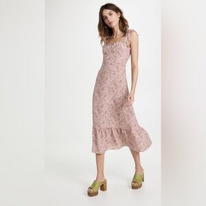 o.p.t. Toile De Jouy Dress in Pink Floral - Size Small S